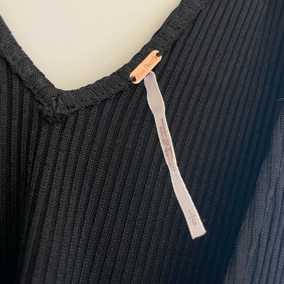 Free People No Excuse Ruffle Ribbed Top - Picture 5 of 7